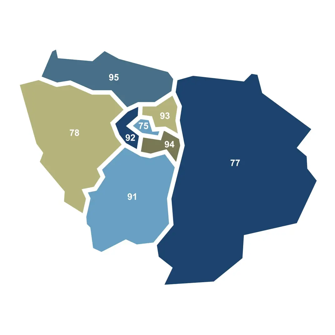 Carte IDF EXPERT COMPTABLE CONSEIL